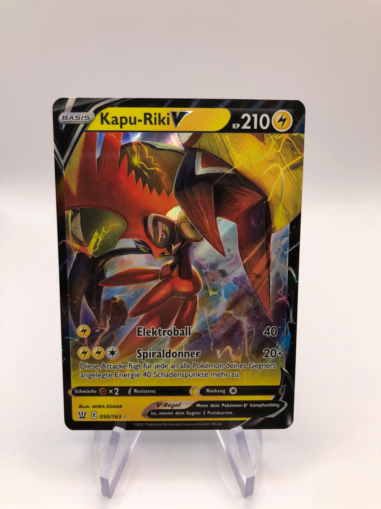Pokemon Karte V Kapu Riki 50/163 Deutsch