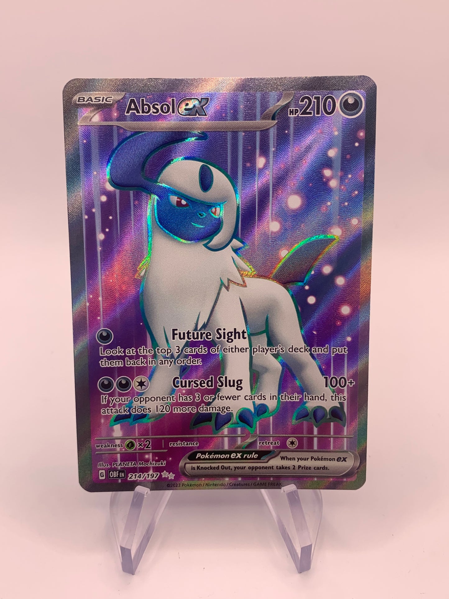 Pokemon Karte ex Fullart Absol Englisch 214/197