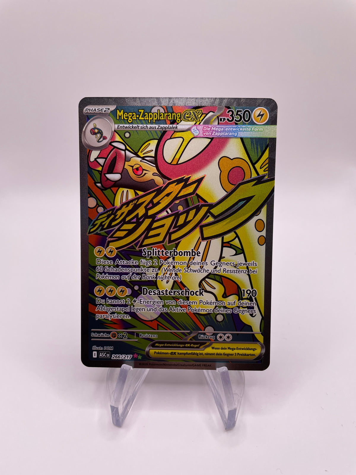 Pokemon Karte Ex Mega-Zapplarang 266/217 Deutsch