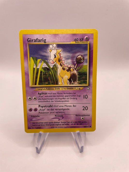 Pokemon Karte Girafarig Neo Genesis 58/111 Deutsch