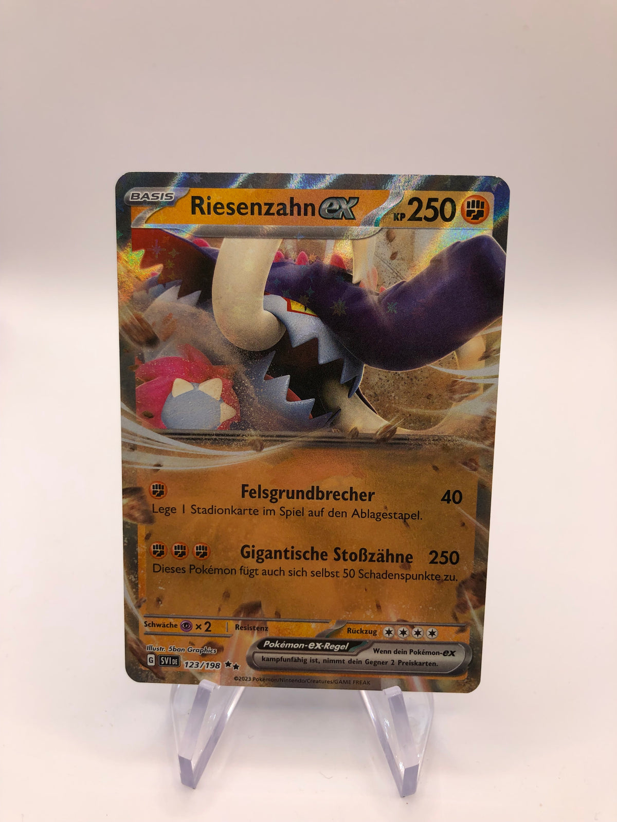 Pokemon Karte Ex Riesenzahn 123/198 Deutsch