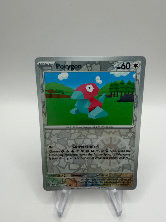 Pokemon Karte Reverse 151 Porygon 137/165 Englisch