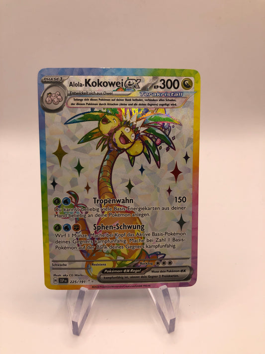 Pokemon Karte Ex Alola-Kokowei 225/191 Deutsch