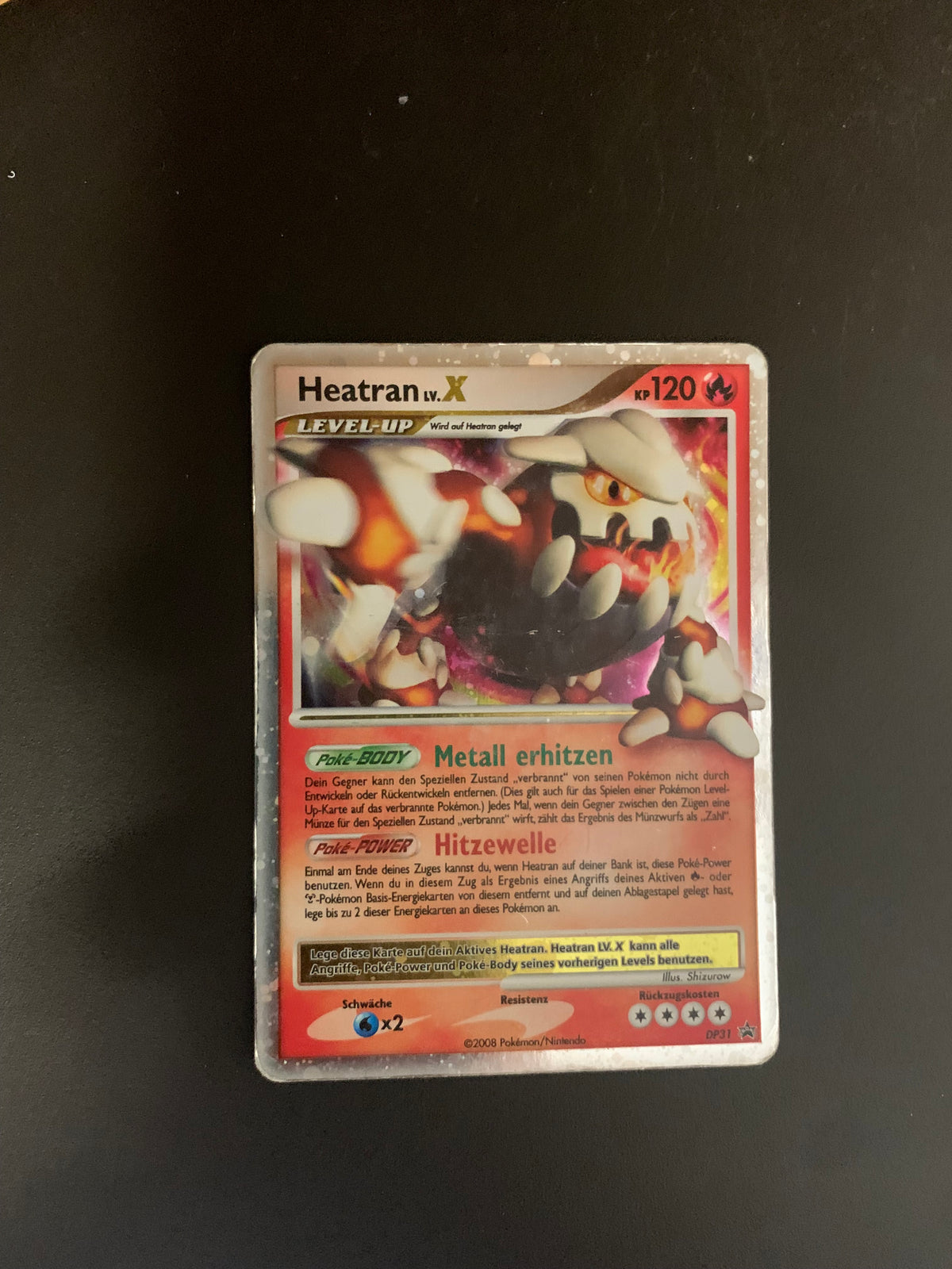 Pokemon Karte Promo Lv.X Heatran DP31 Deutsch