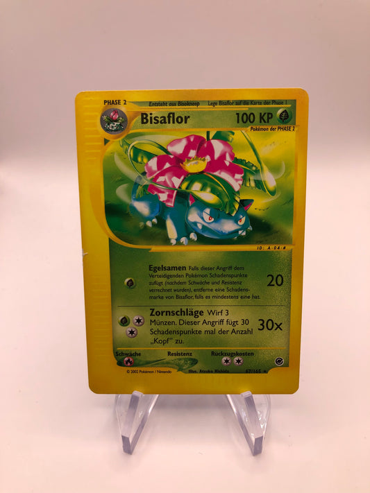Pokemon Karte E-Series Bisaflor 67/165 Deutsch