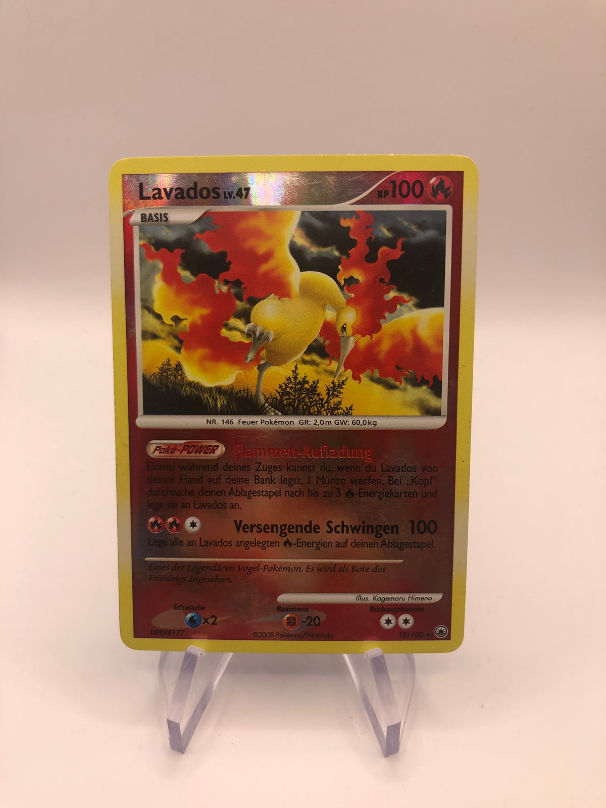 Pokemon Karte Revers Lavados 10/100 Deutsch