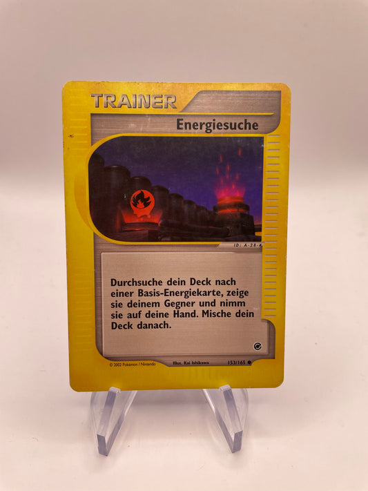 Pokemon Karte E-Series Trainer Energiesuche 153/165 Deutsch