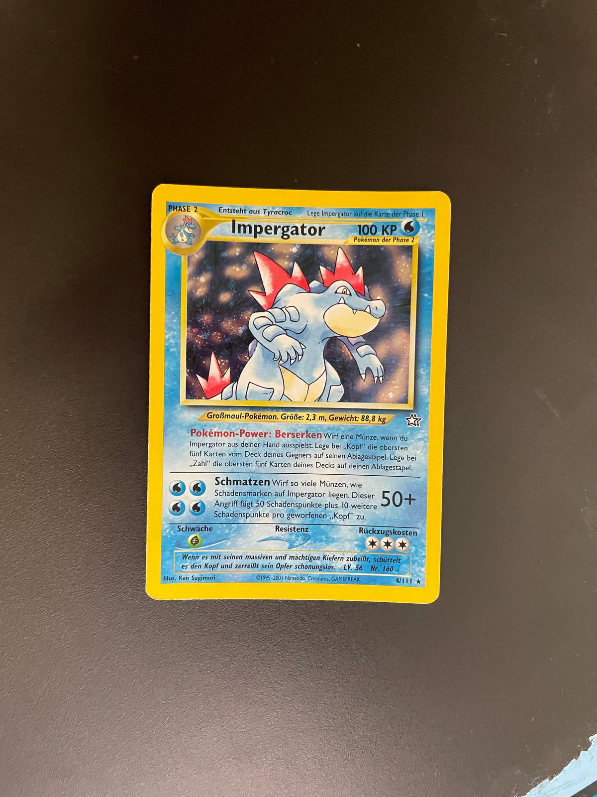 Pokemon Karte Holo Impergator 4/111 Deutsch