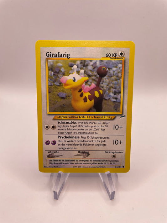 Pokemon Karte Girafarig Neo Destiny 66/105 Deutsch