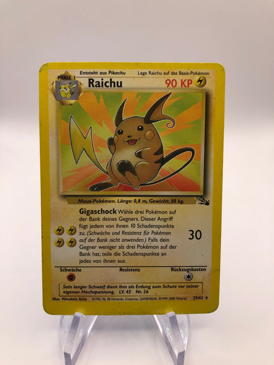 Pokemon Karten Fossil Raichu 29/62 Deutsch