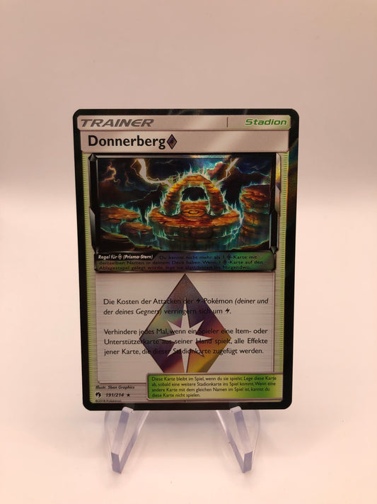 Pokemon Karte Trainer Donnerberg 191/214 Deutsch