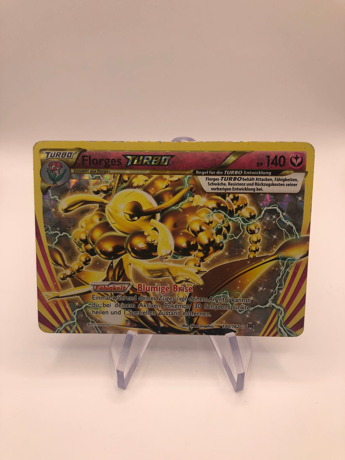 Pokemon Karte Turbo Florges 104/162 Deutsch