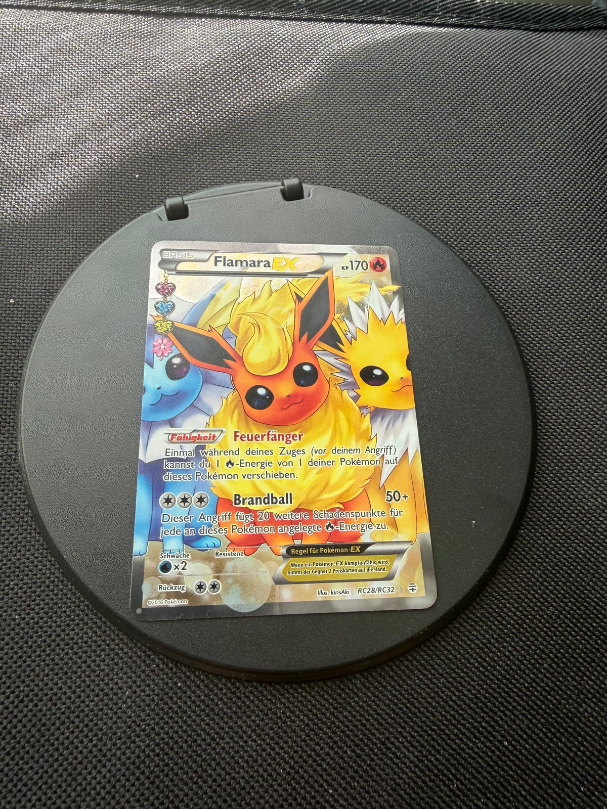 Pokemon Karte EX Flamara RC28/RC32 Deutsch