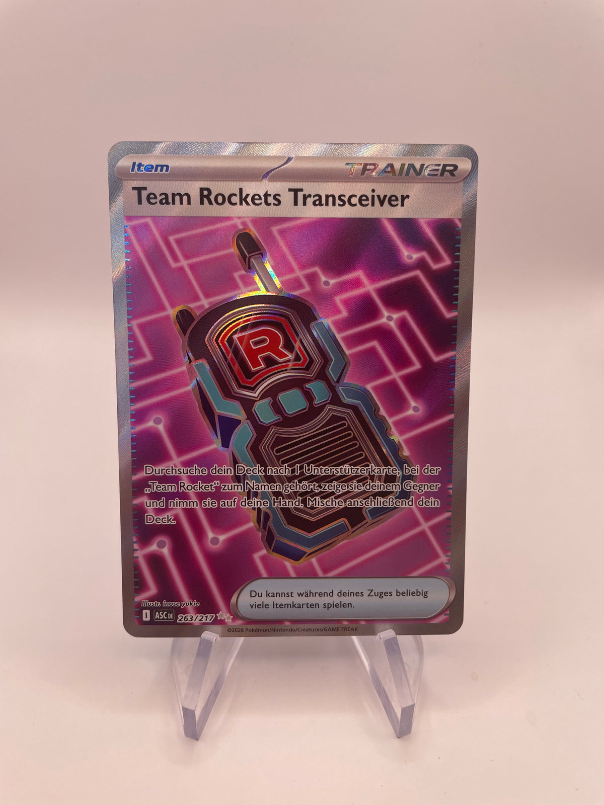 Pokemon Karte Trainer Team Rockts Transceiver 263/217 Deutsch