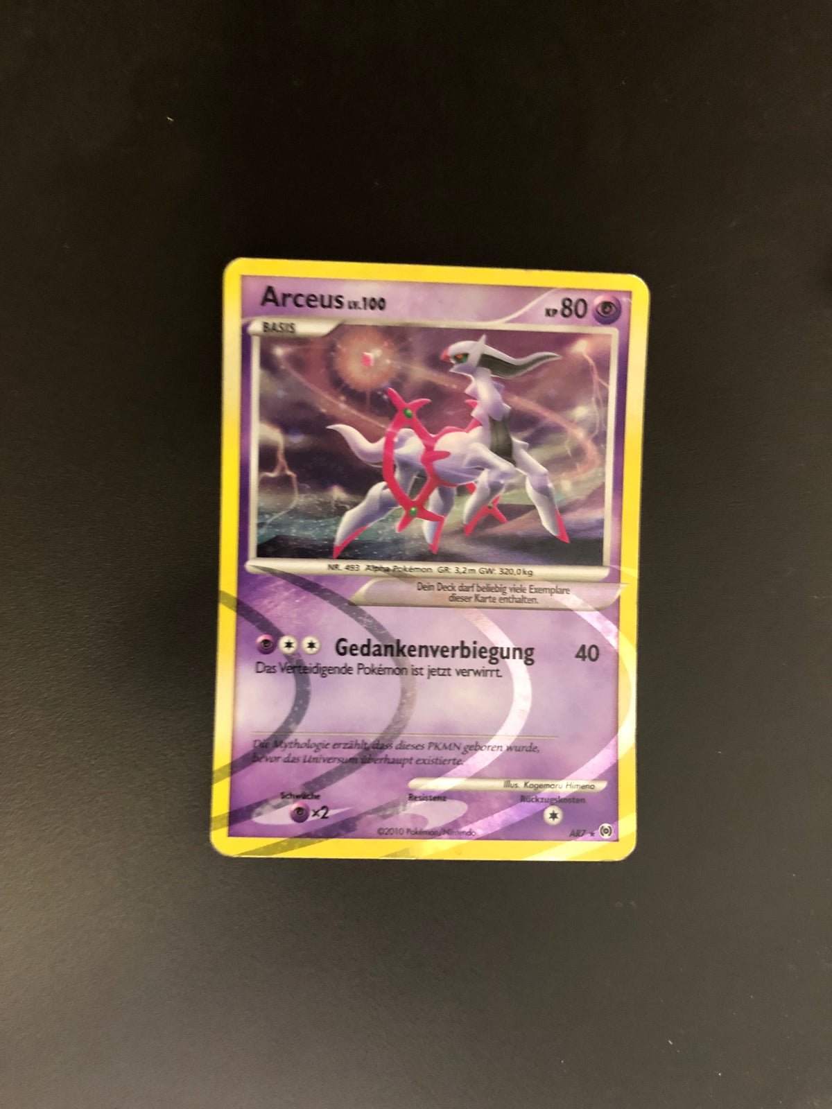 Pokemon Karte Holo Arceus AR7 Deutsch