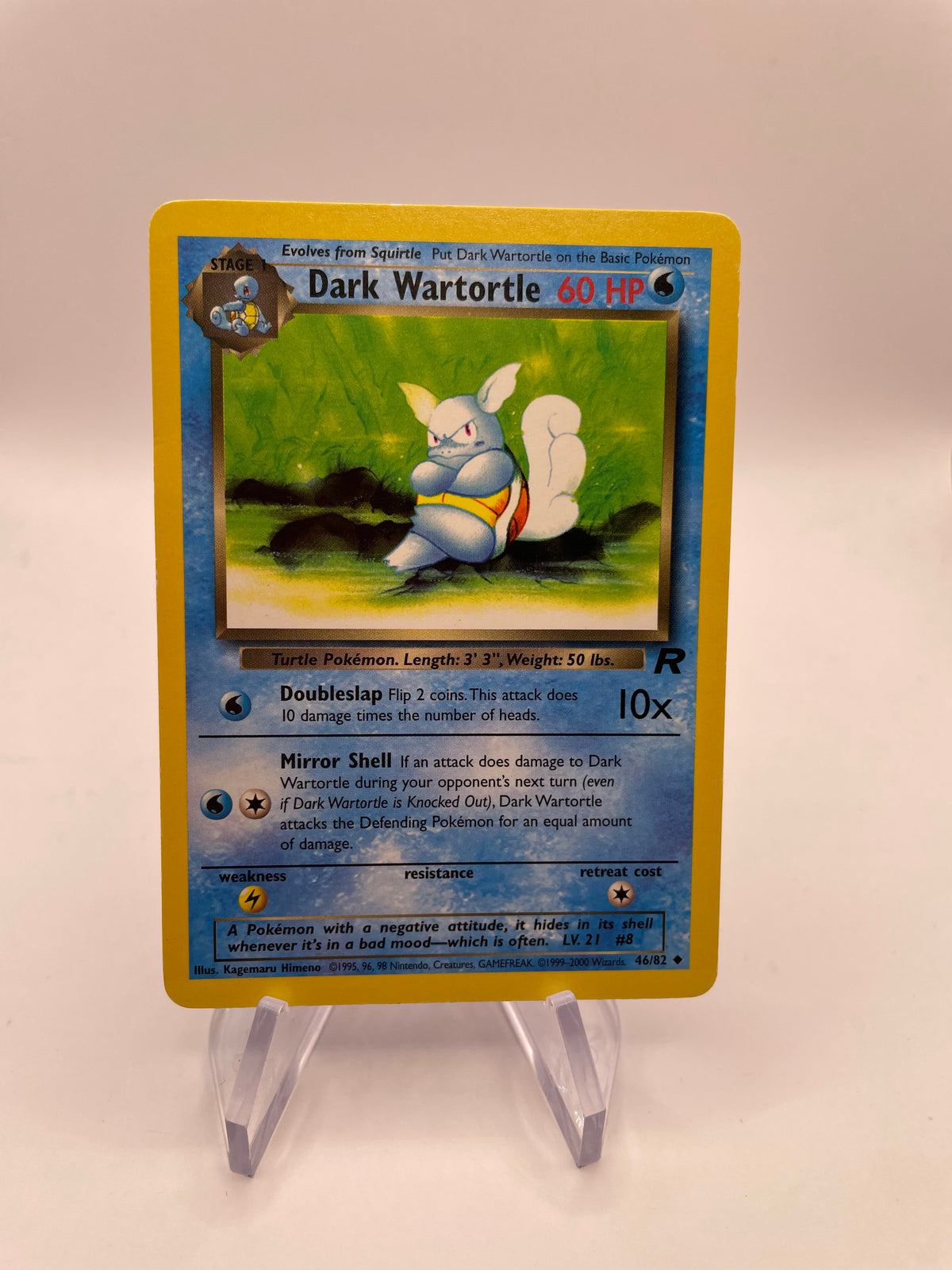 Pokemon Karte Rocket Dark Wartortle 46/82 Englisch