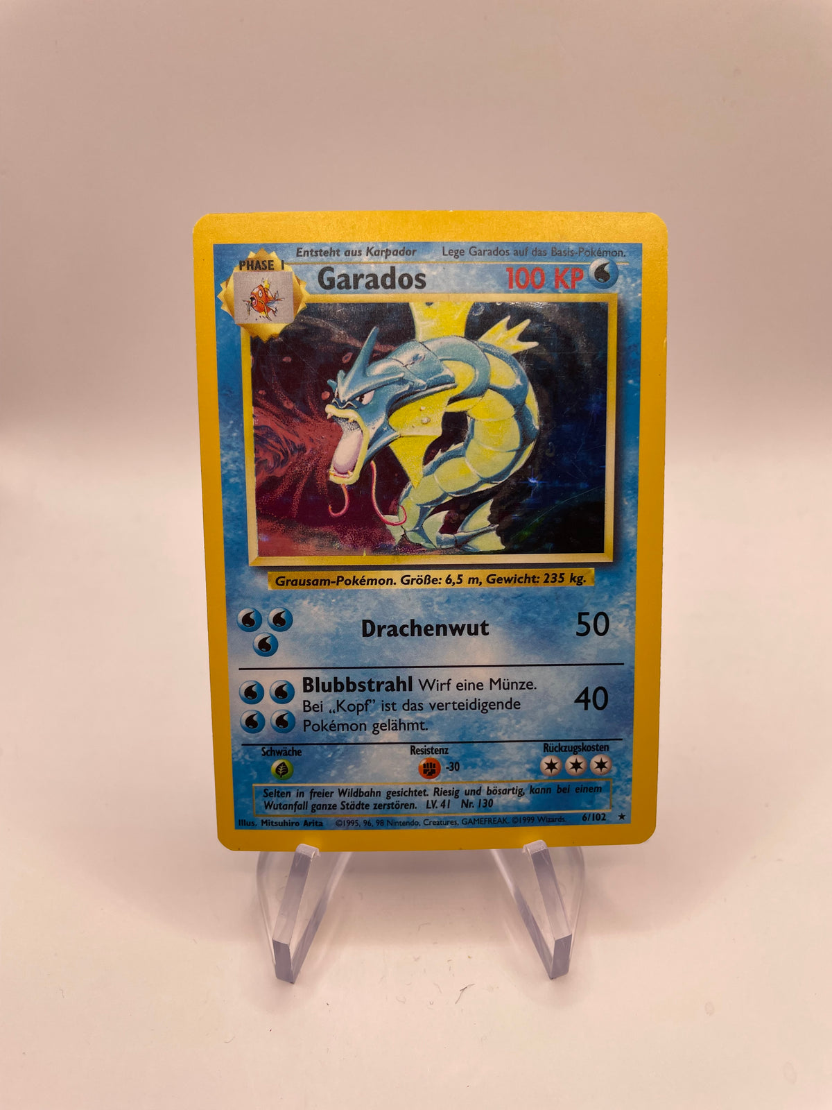 Pokemon Card Holo Gyarados 6/102 German
