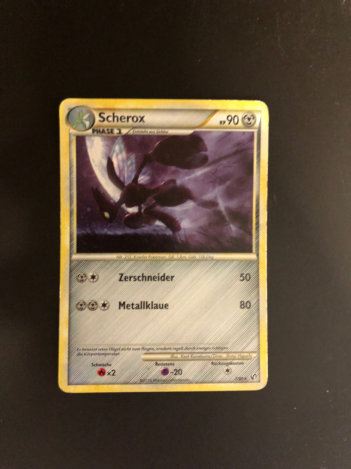Pokemon Karte Scherox 7/90 Deutsch