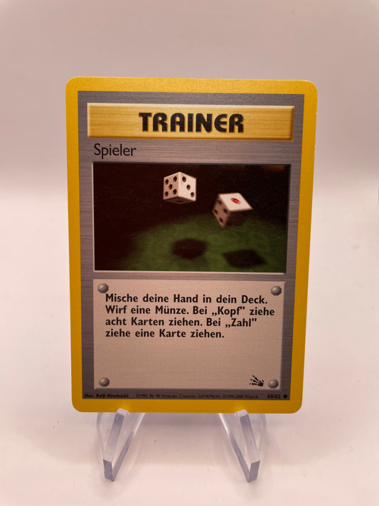 Pokemon Karte Trainer Spieler 60/62 Fossil Deutsch