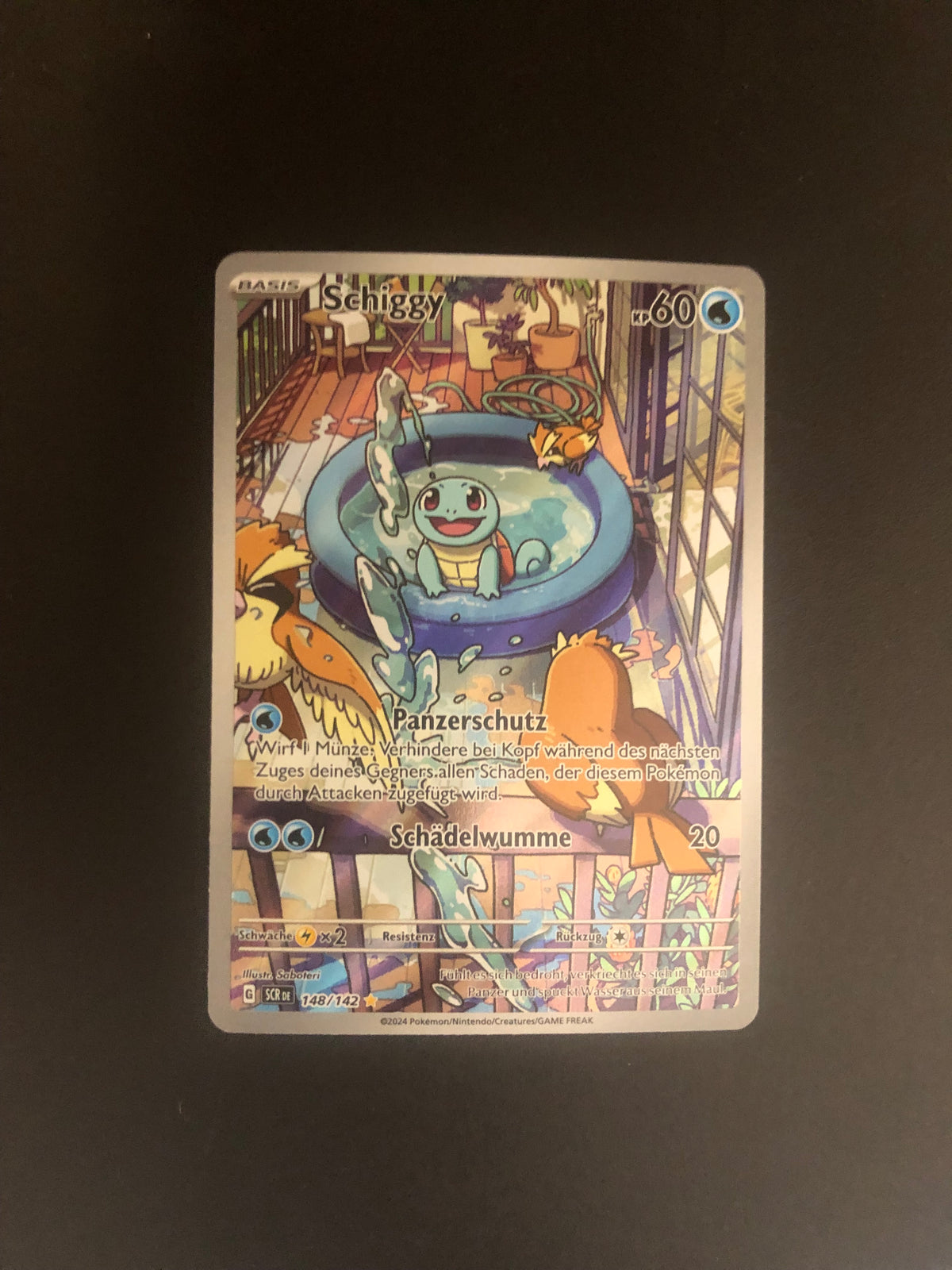 Pokemon Karte Art-Rare Schiggy 148/142 Deutsch