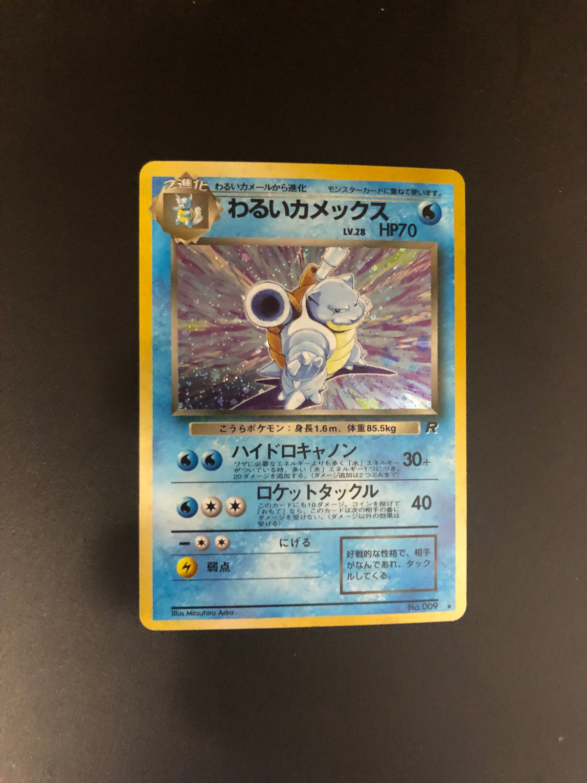 Pokemon Karte Holo Dunkles Turtok No.009 Japanisch