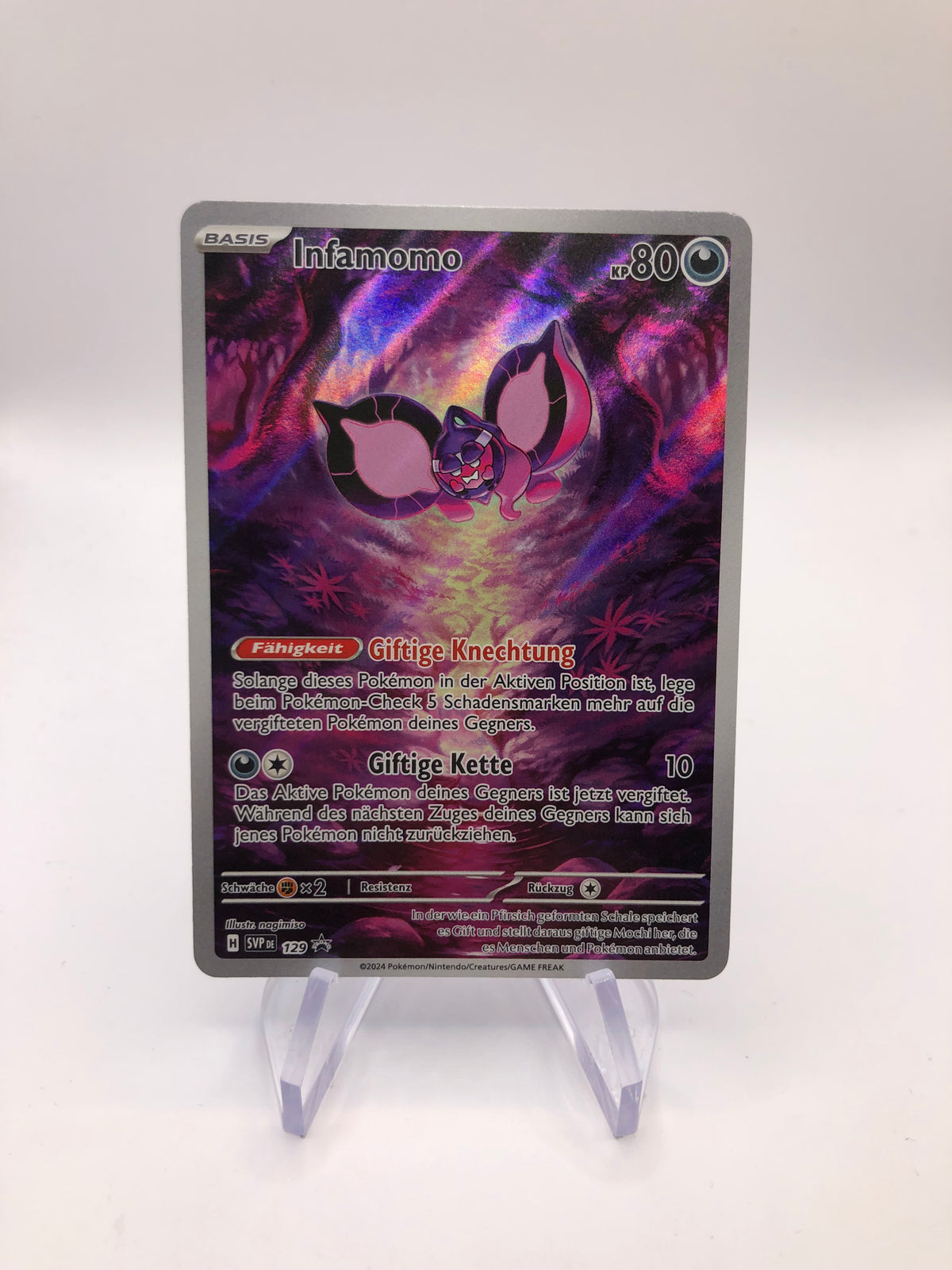 Pokemon Karte Promo Art-Rare Infamomo 129 Deutsch