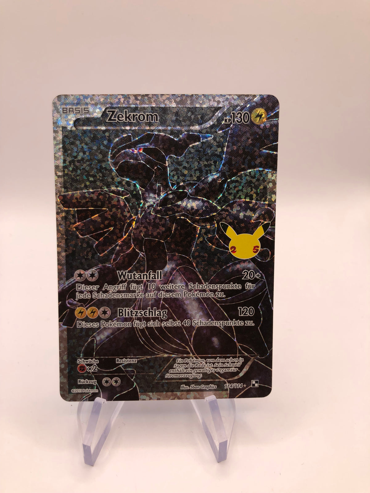 Pokemon Karte Celebration Zekrom 114/114 Deutsch