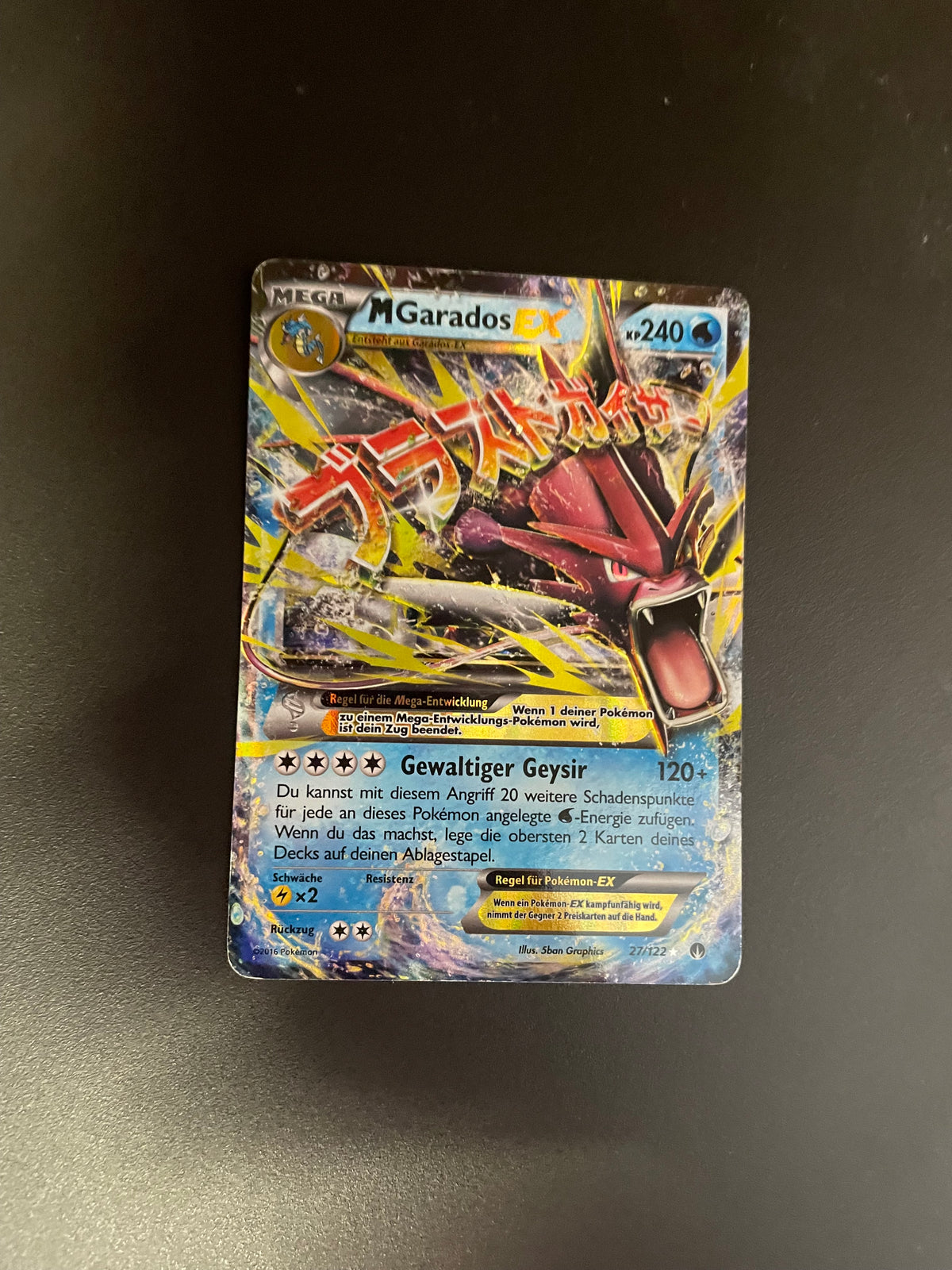 Pokemon Karte EX Mega 27/122 Deutsch