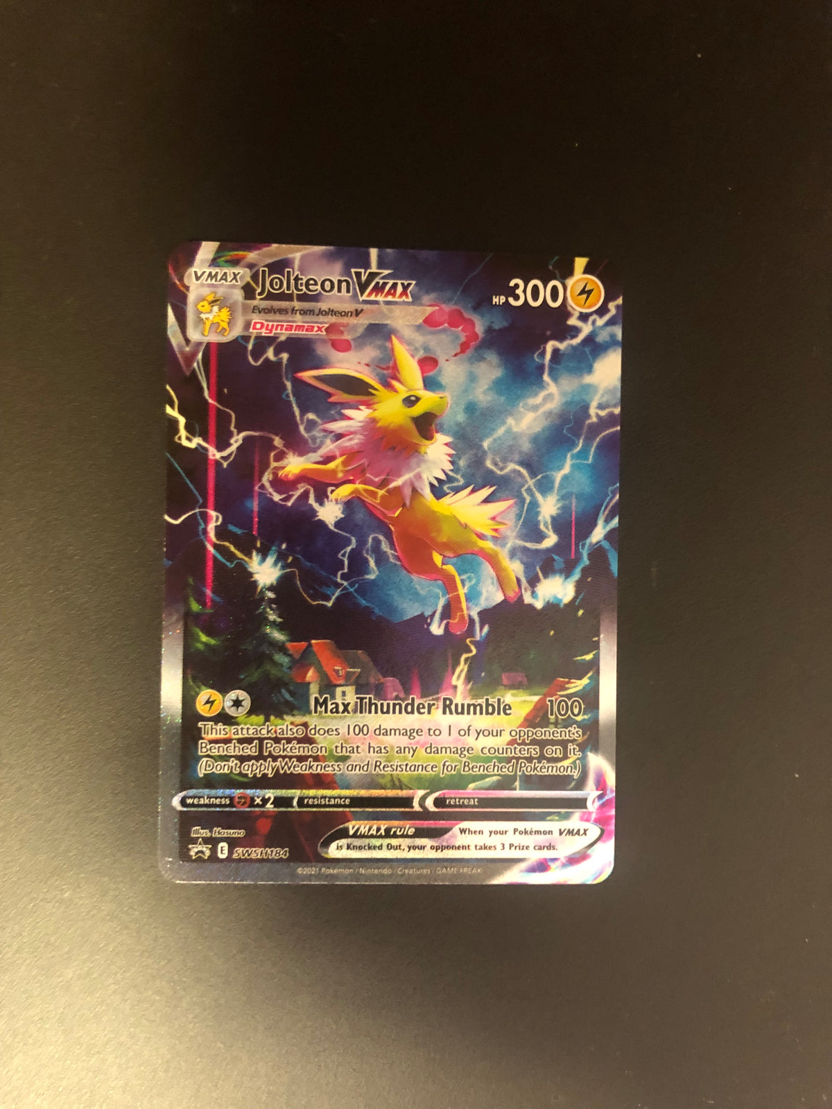 Pokemon Karte Vmax Promo Alt-Art Jolteon SWSH184 Englisch