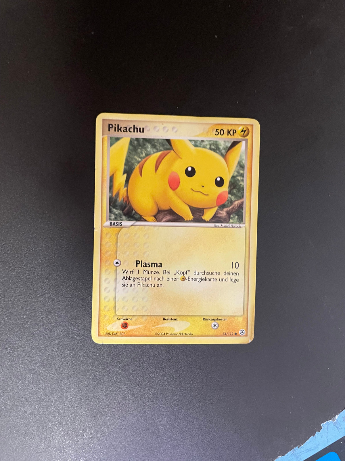 Pokemon Karte Pikachu 74/112 Deutsch