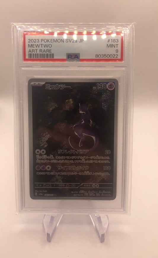 Pokemon Karte PSA 9 Art-Rare Mewtu 183/165 Japanisch