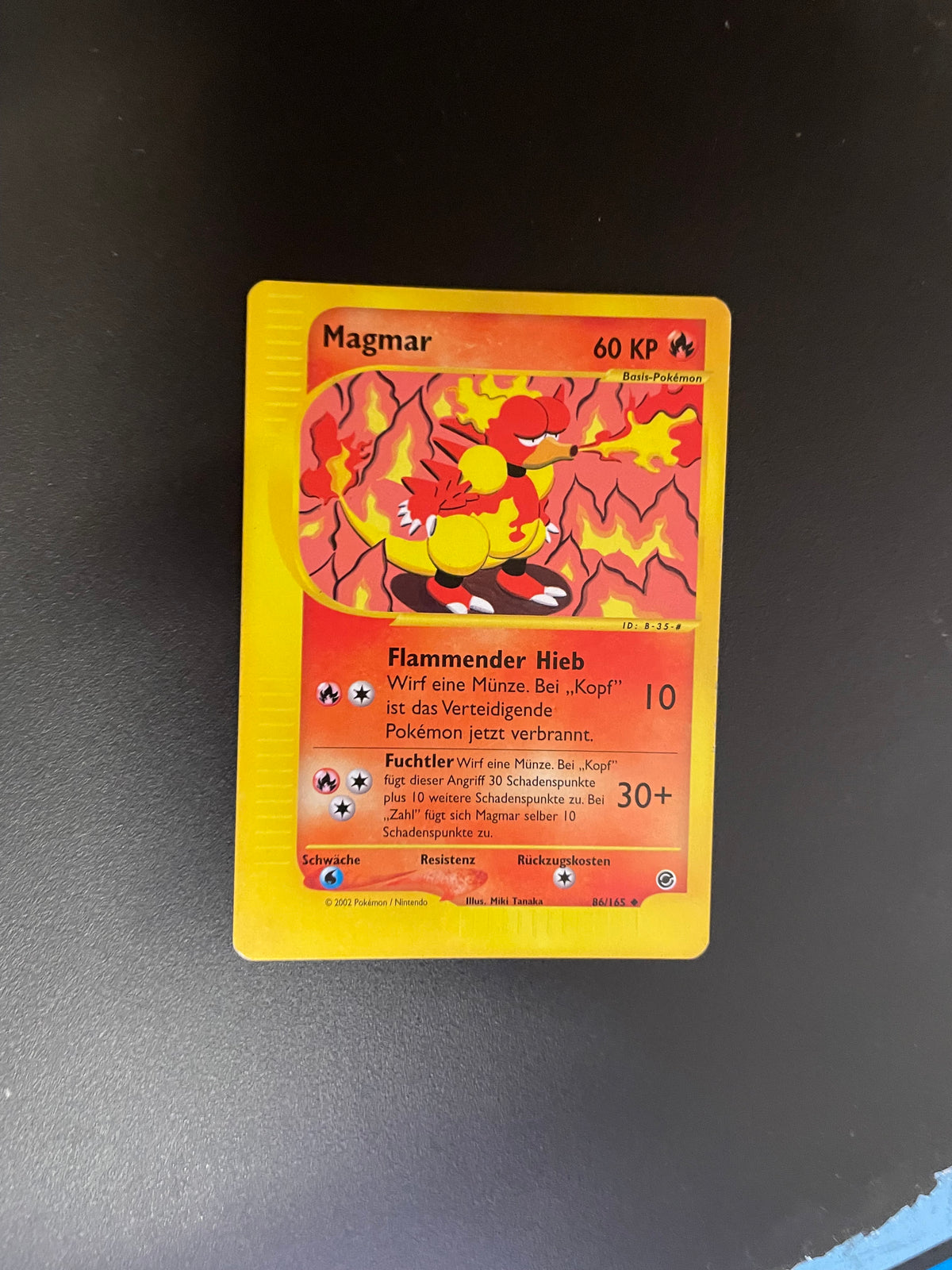 Pokemon Karte e-Series Magmar 86/165 Deutsch
