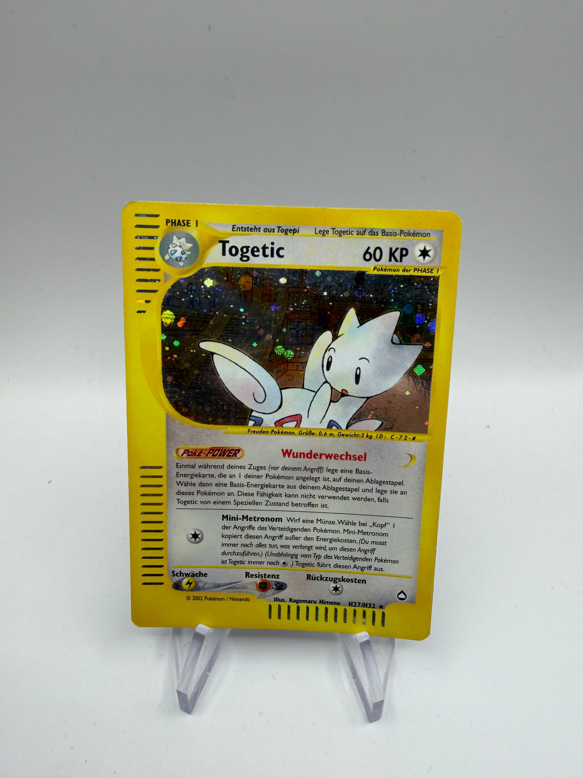 Pokemon Karte E-Serie Holo Togetic H27/H32 Deutsch