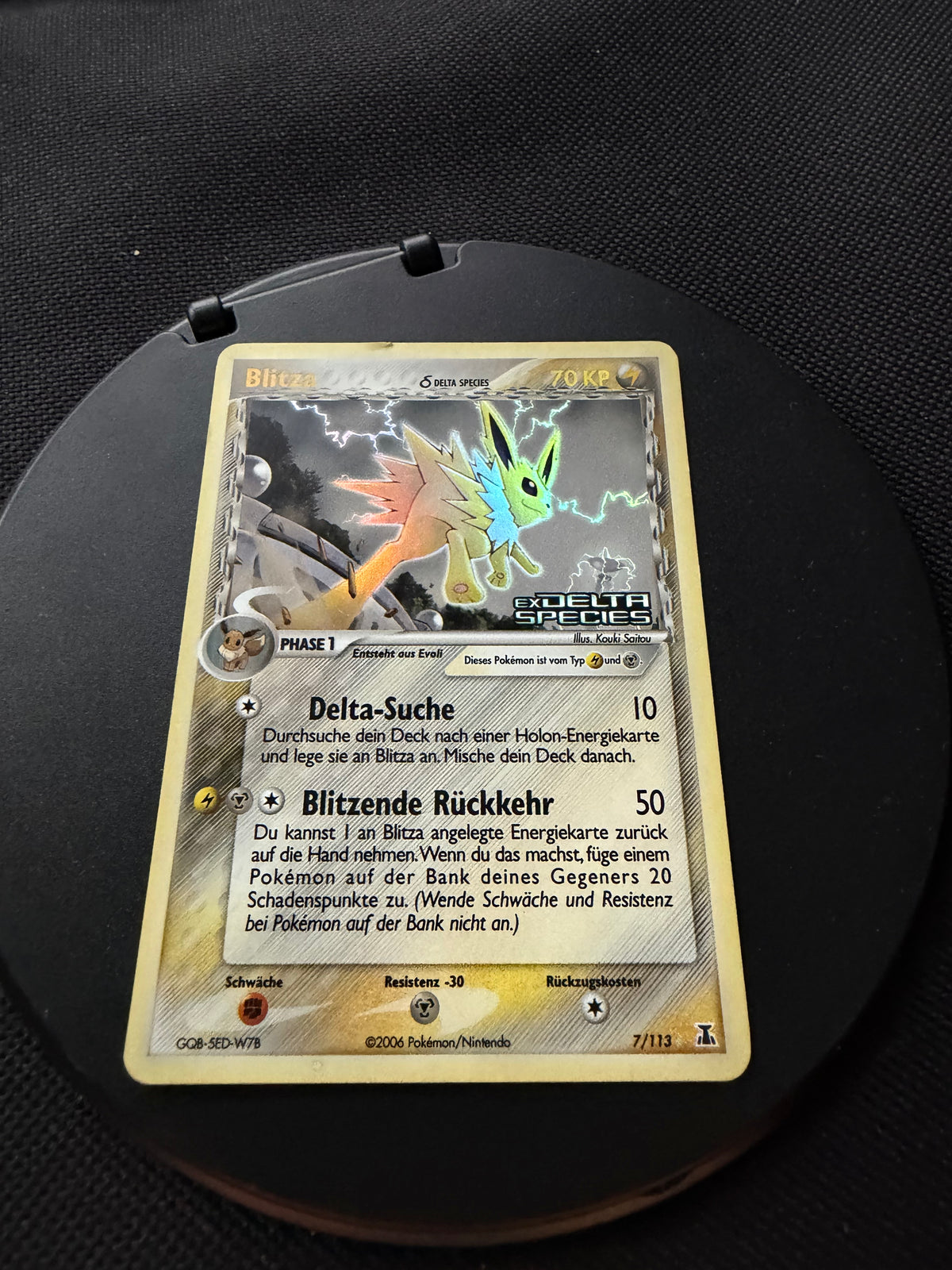 Pokemon Karte Stamp Delta Species Blitza 7/113 Deutsch