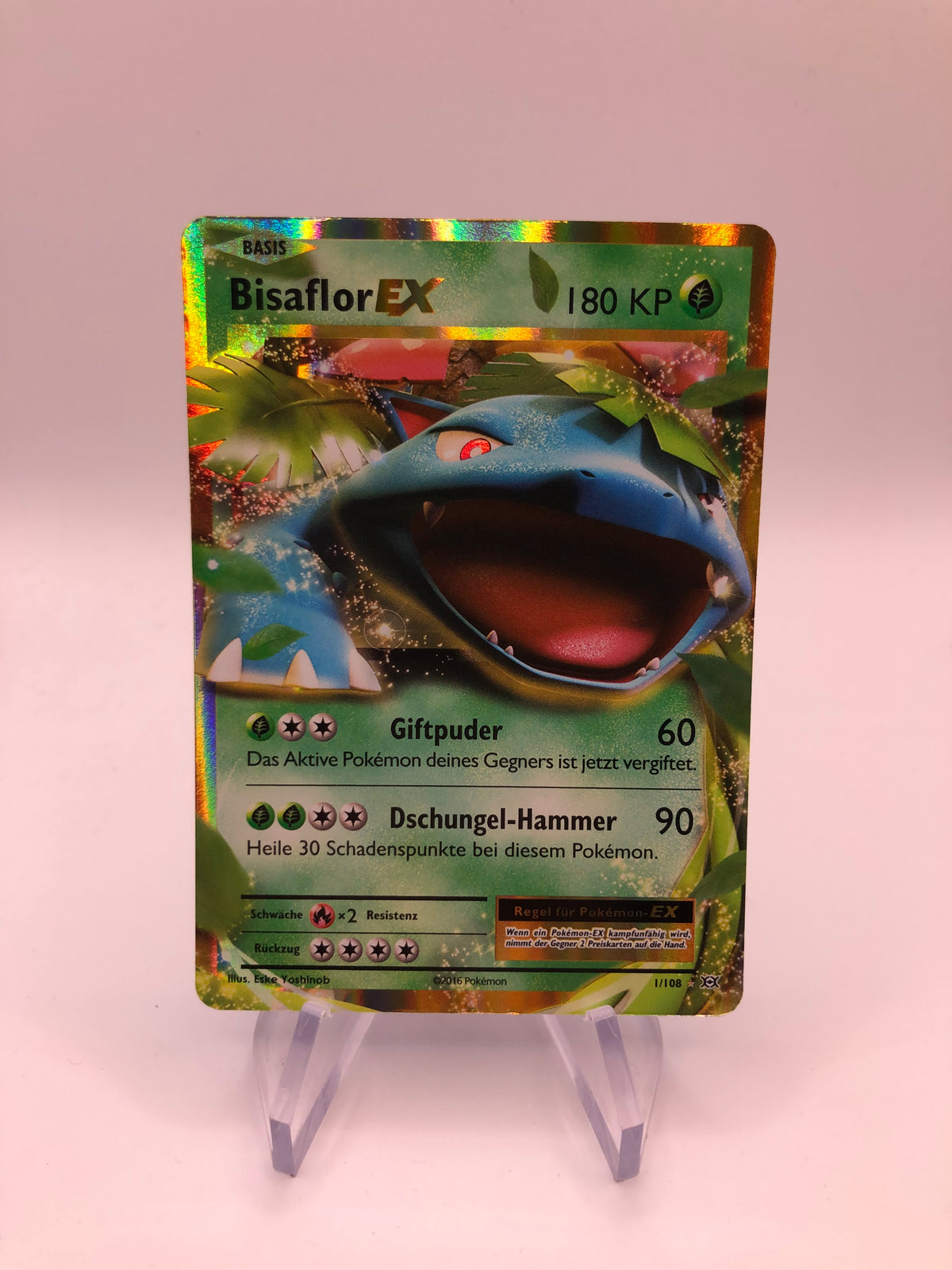 Pokemon Karte EX Bisaflor 1/108 Deutsch
