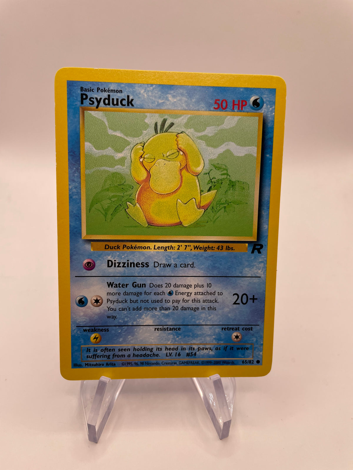 Pokemon Karte Rocket Psyduck 65/82 Englisch