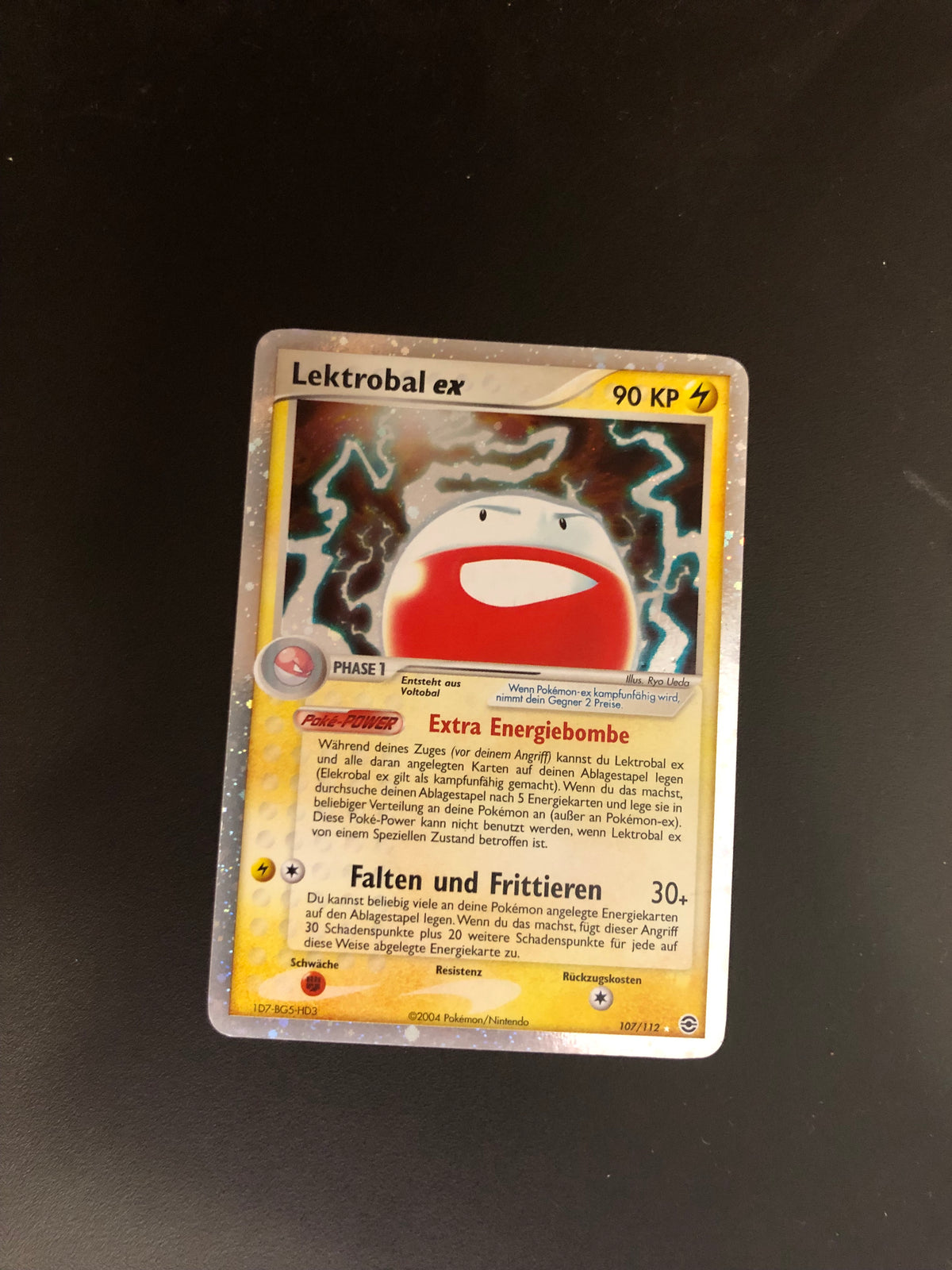 Pokemon Karte Ex Lektrobal 107/112 Deutsch