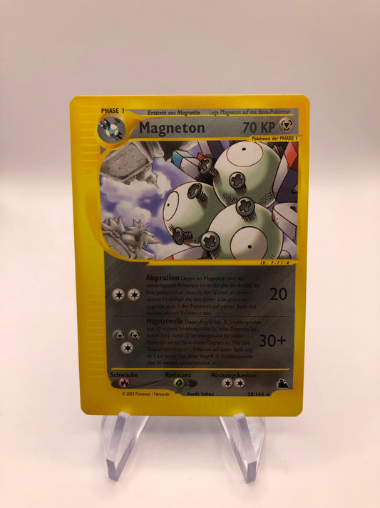 Pokemon Karte E-Series Magneton 20/144 Deutsch