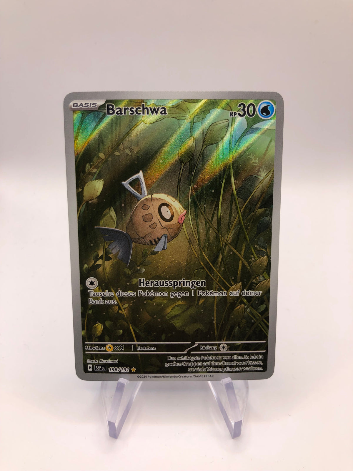 Pokemon Karte Art-Rare Barschwa 198/191 Deutsch