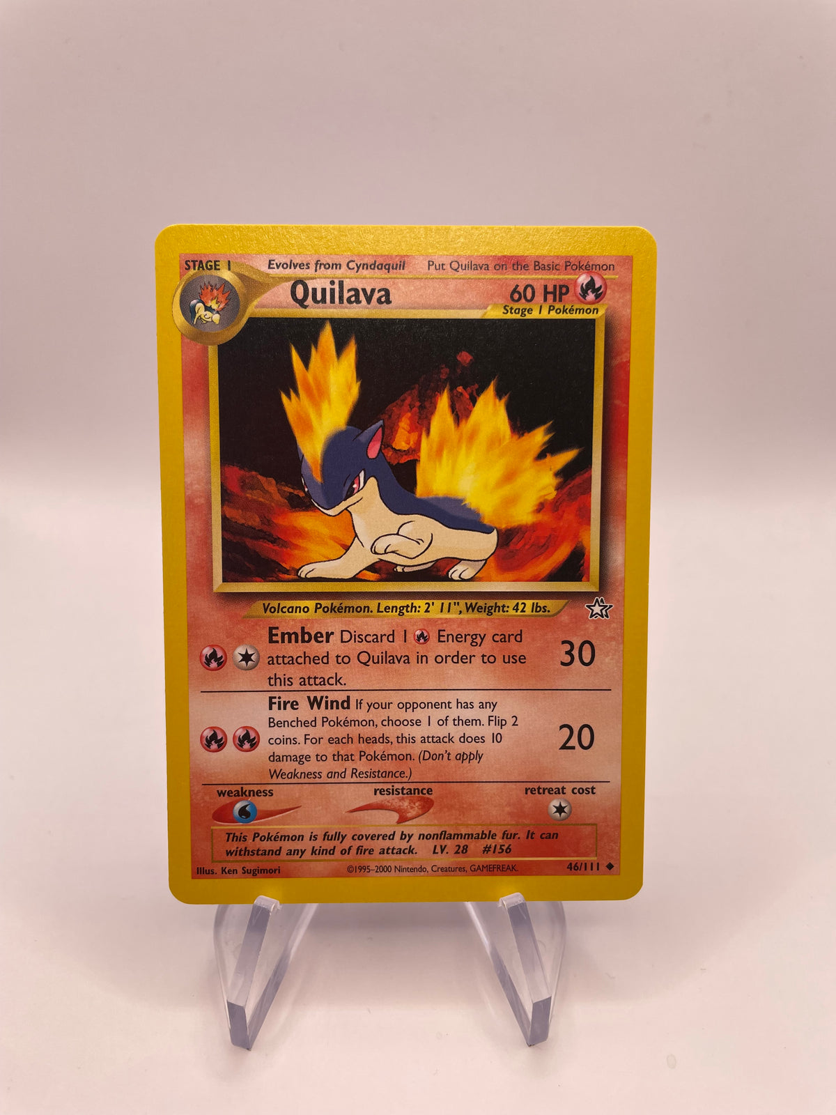 Pokemon Karte Igelavar Neo Genesis 46/111 Englisch