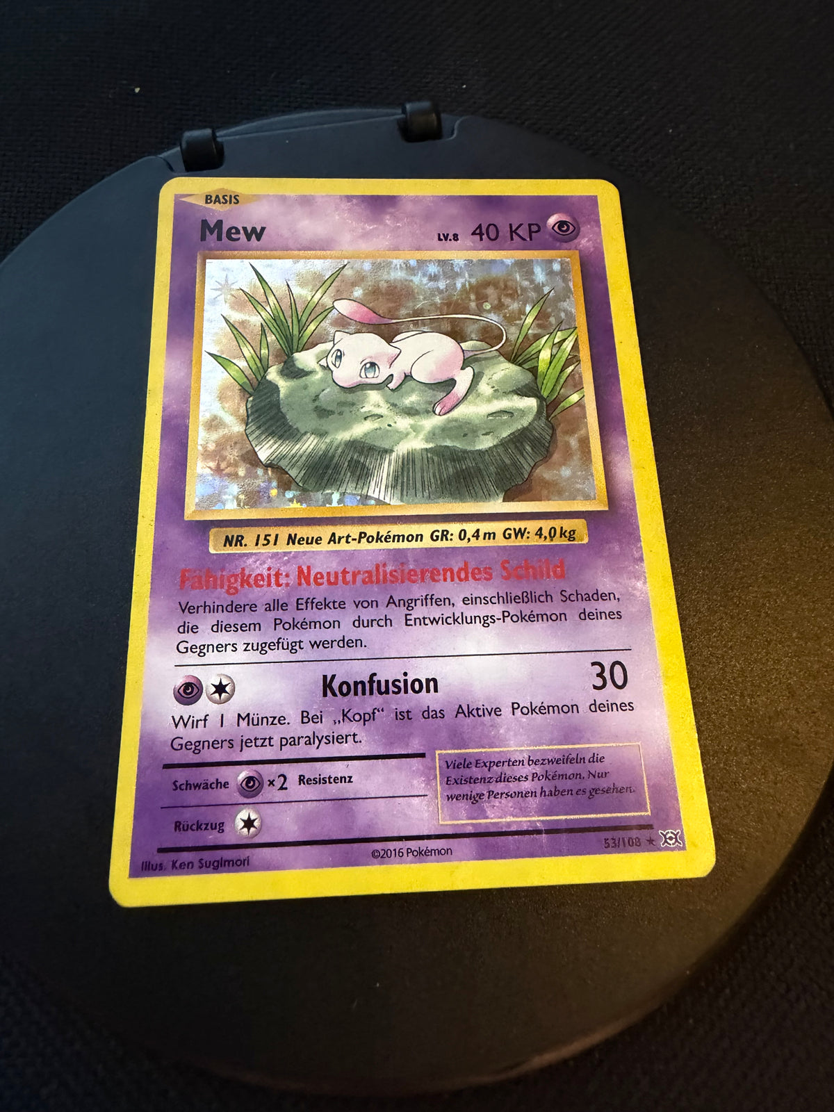 Pokemon Karte Holo Mew 53/108 Deutsch