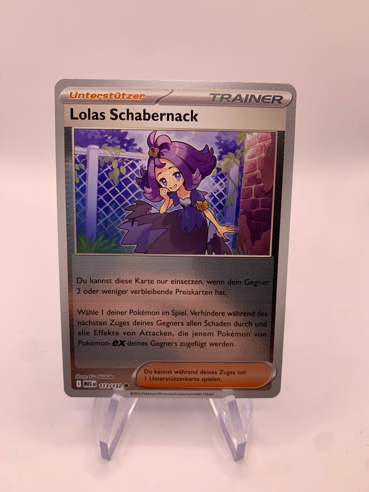 Pokemon Karte Trainer Lolas Schabernack 113/132 Deutsch