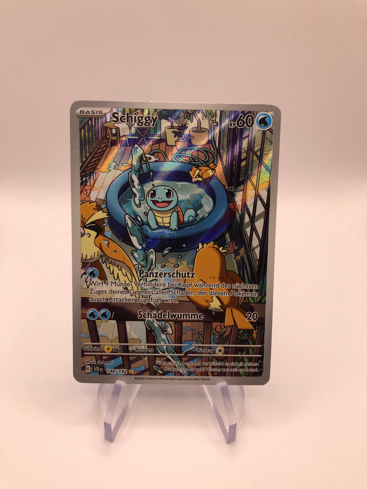 Pokemon Karte Art Rare Schiggy 148/142 Deutsch