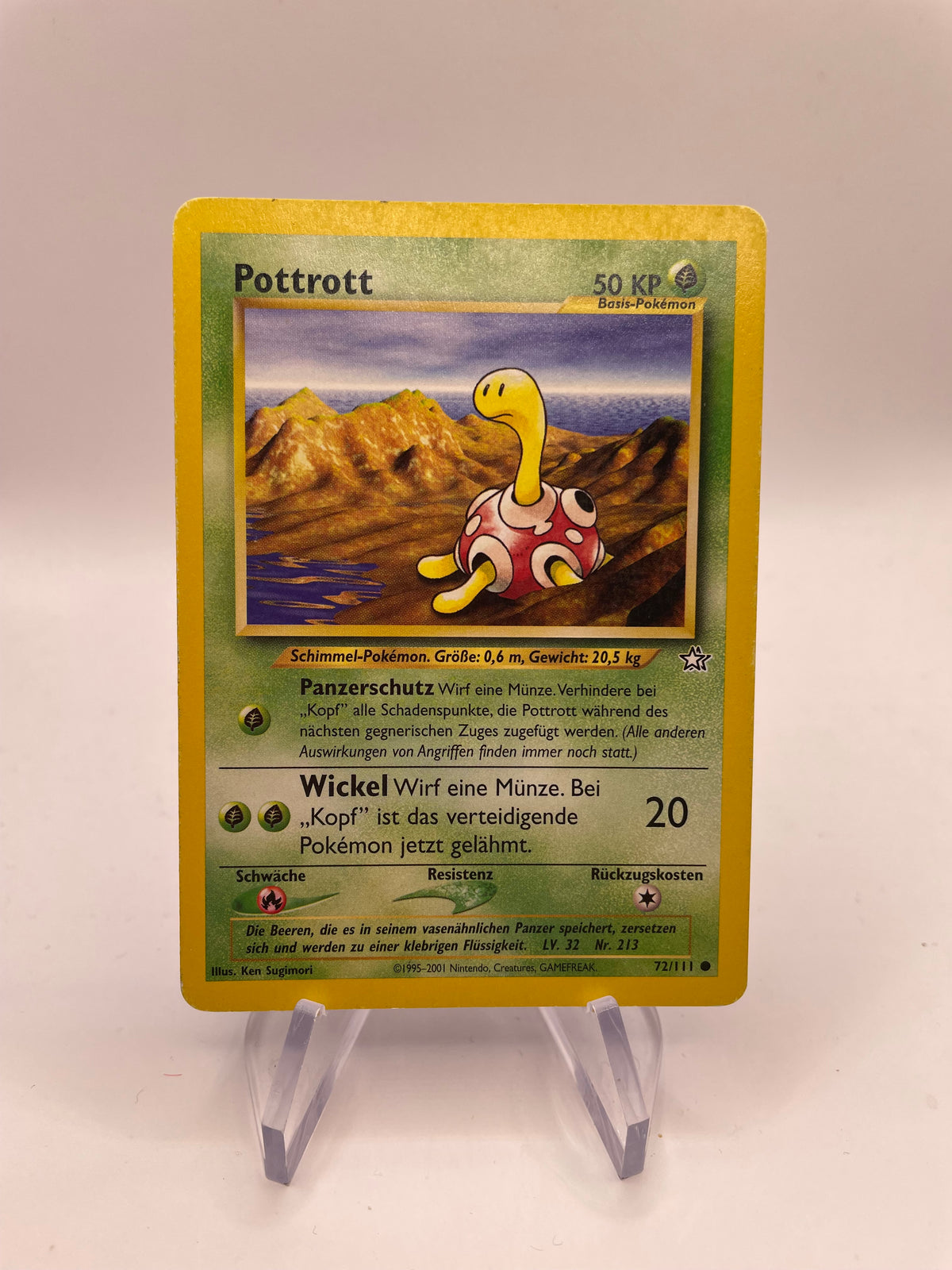 Pokemon Karte Neo Genesis Pottrott 72/111 Deutsch
