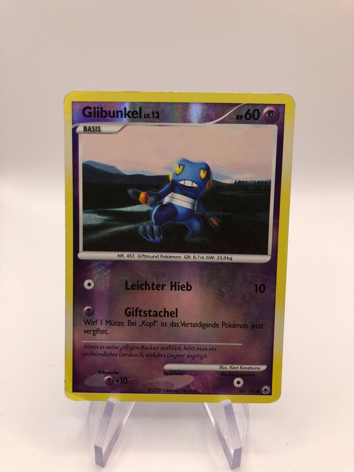 Pokemon Karte Revers Glibunkel 60/100 Deutsch