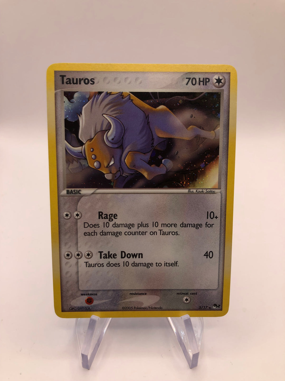 Pokemon Karte Revers Tauros 5/17 Englisch