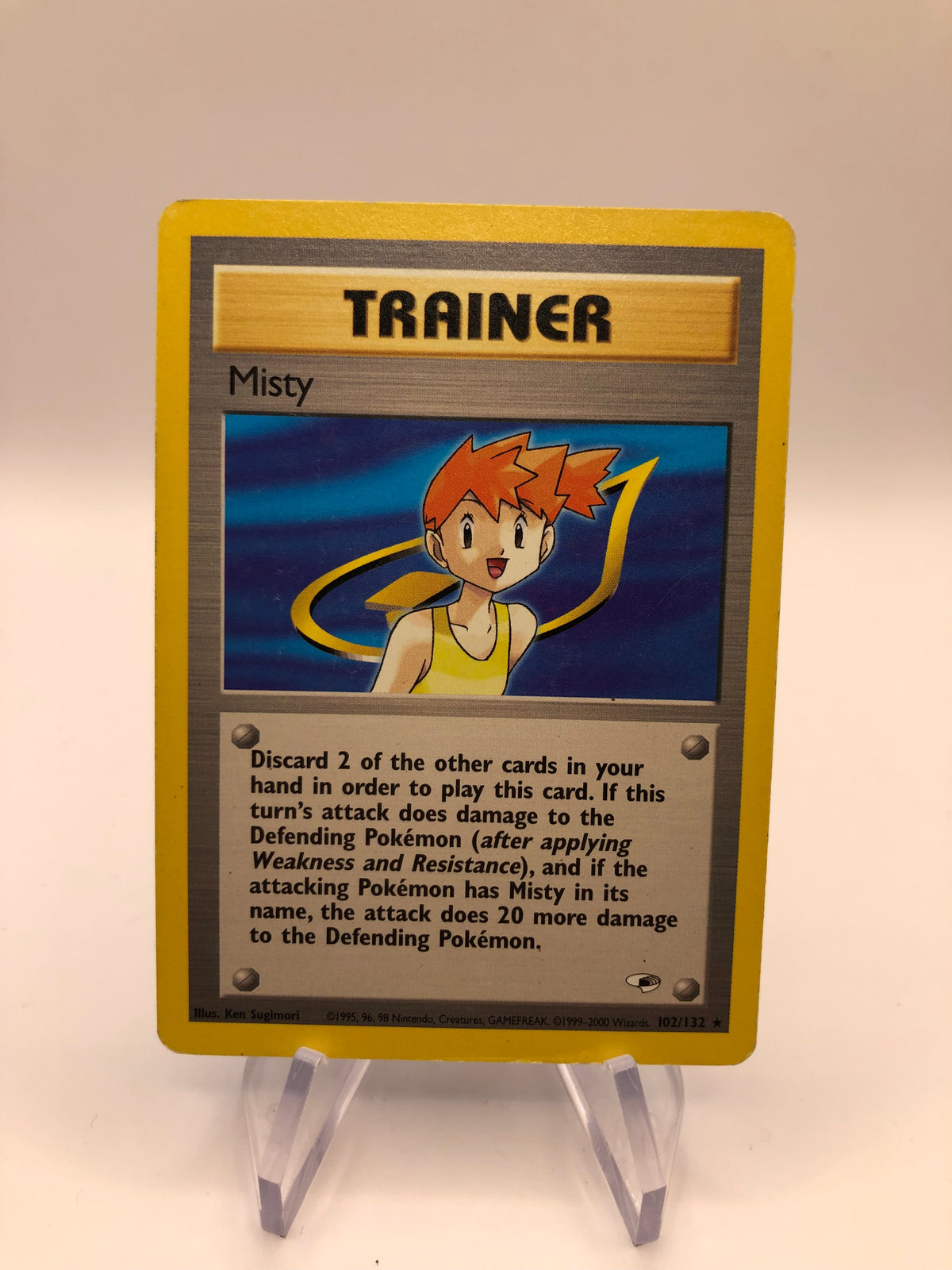 Pokemon Karte Gym Heros Trainer Misty 102/132 Englisch