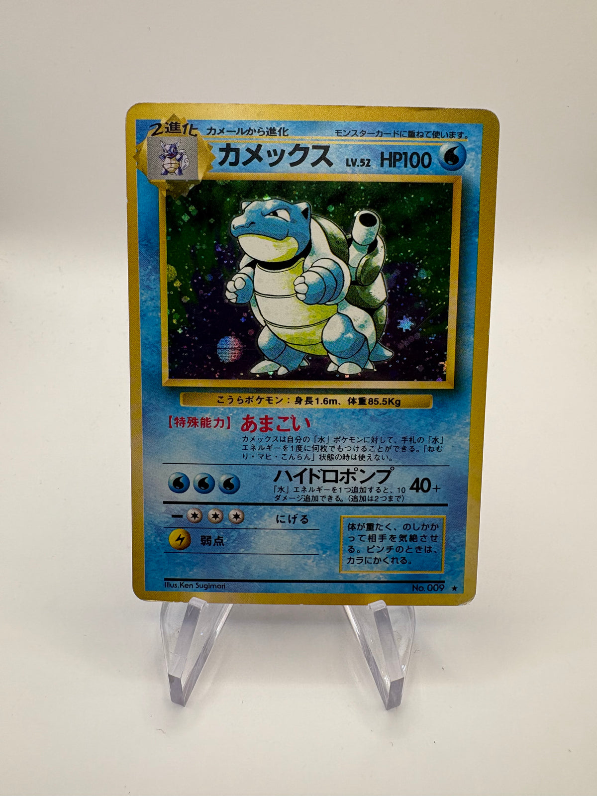 Pokemon Karte Holo Dunkles Turtok No.009 Japanisch