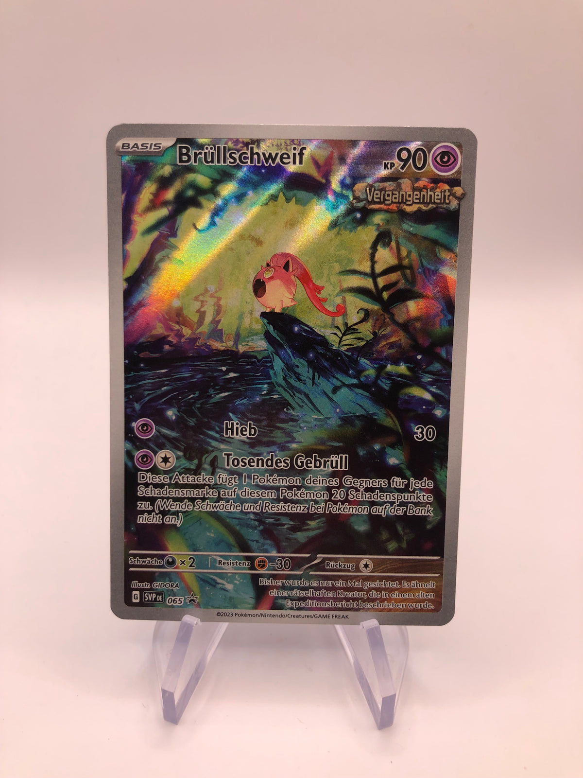 Pokemon Karte Promo Art-Rare Brüllschweif 65 Deutsch