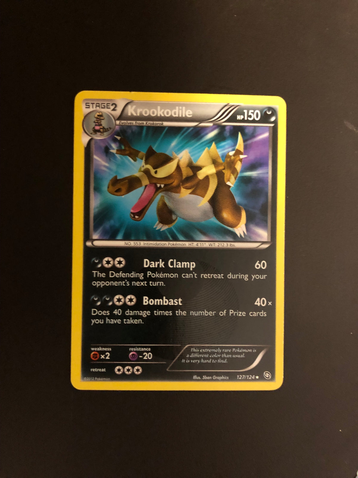 Pokemon Karte Shiny Rabigator 127/124 Englisch